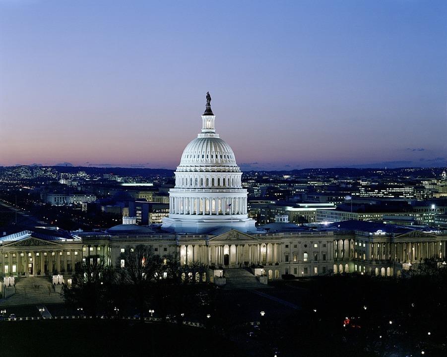 capitol at night