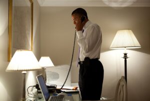 Barack_Obama_on_the_phone_in_Dublin